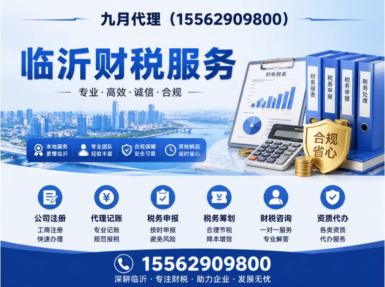 兰山区临沂代理记账展示图